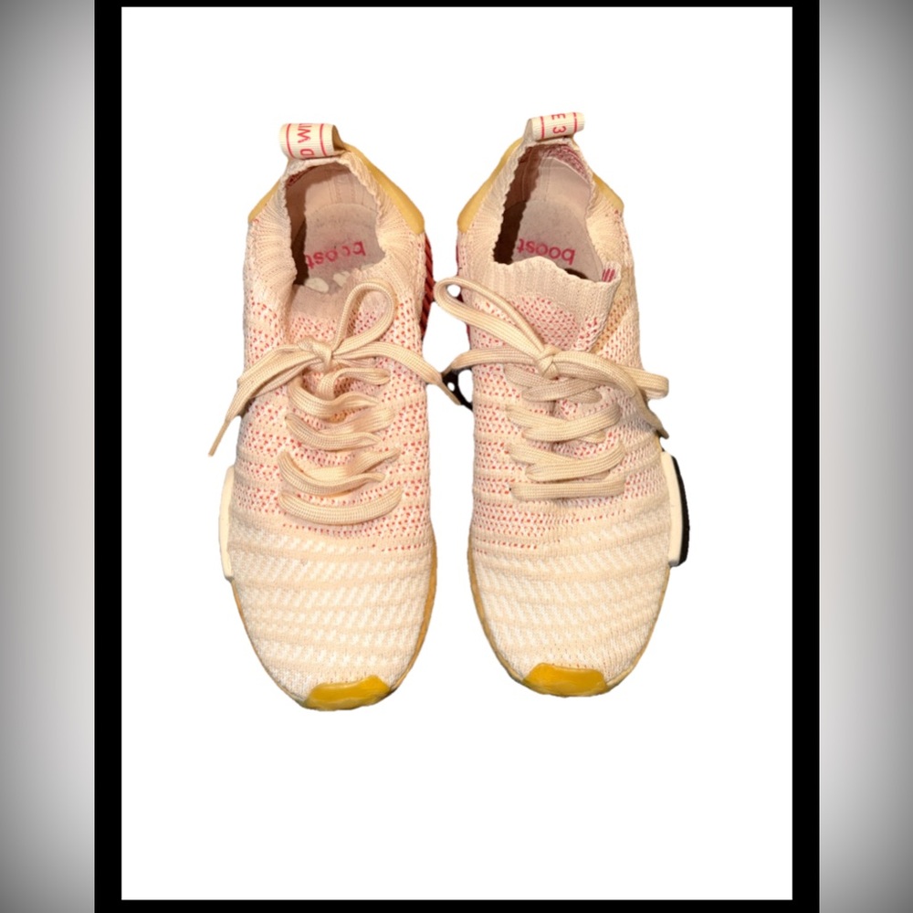 Adidas Peach and Yellow Running Shoes